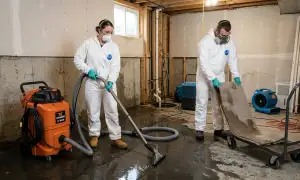 Basement flood cleanup services for water-damaged homes in Fargo, ND