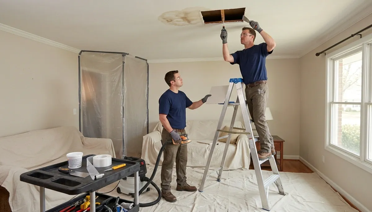 Ceiling Water Damage Repair Image 2