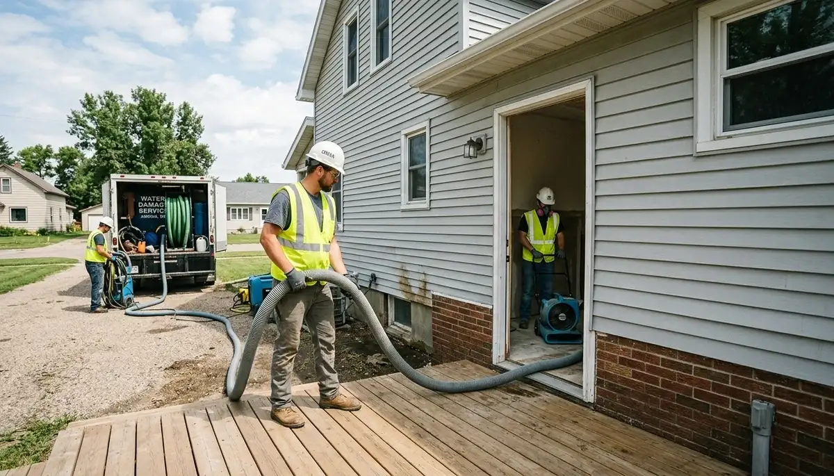 Water damage restoration services in Fargo, ND by local water damage professionals