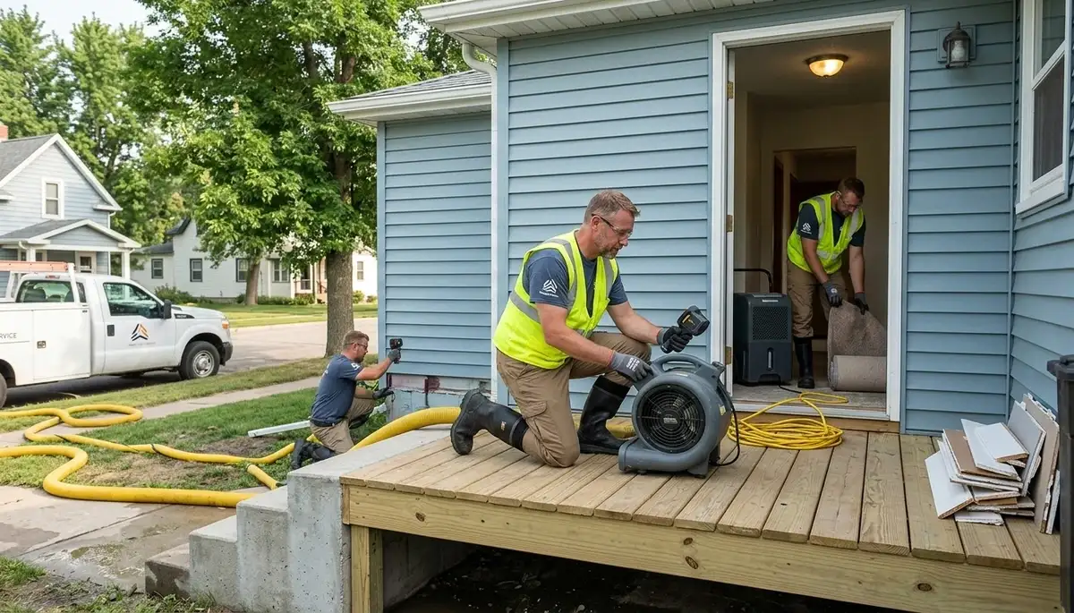 Water damage restoration services in Fargo, ND for residential and commercial properties