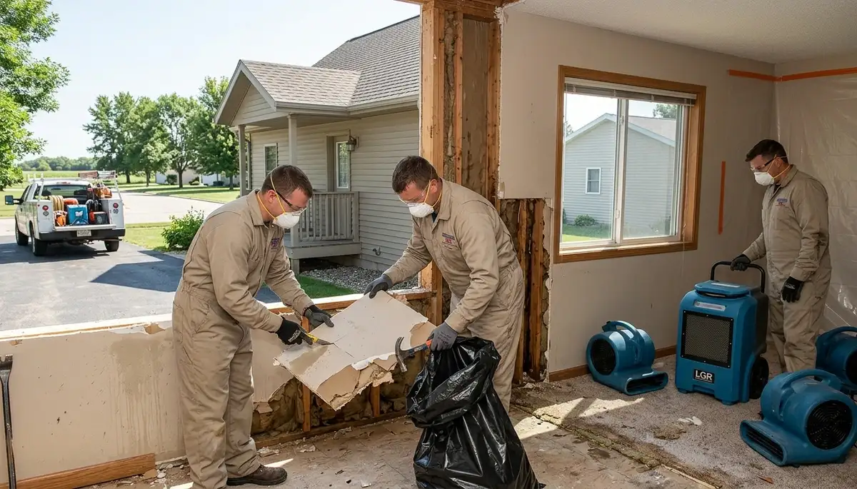 Water damage restoration services in Fargo, ND by local cleanup professionals