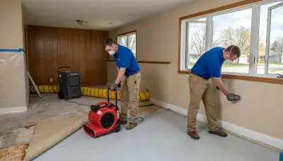 Water damage restoration services in Fargo, North Dakota by local water damage specialists